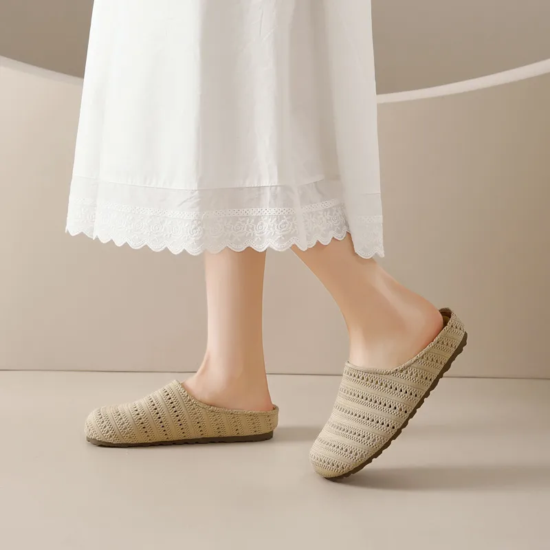 AGSDON Quiet Slip Resistant Closed Toe Slippers Women's-9