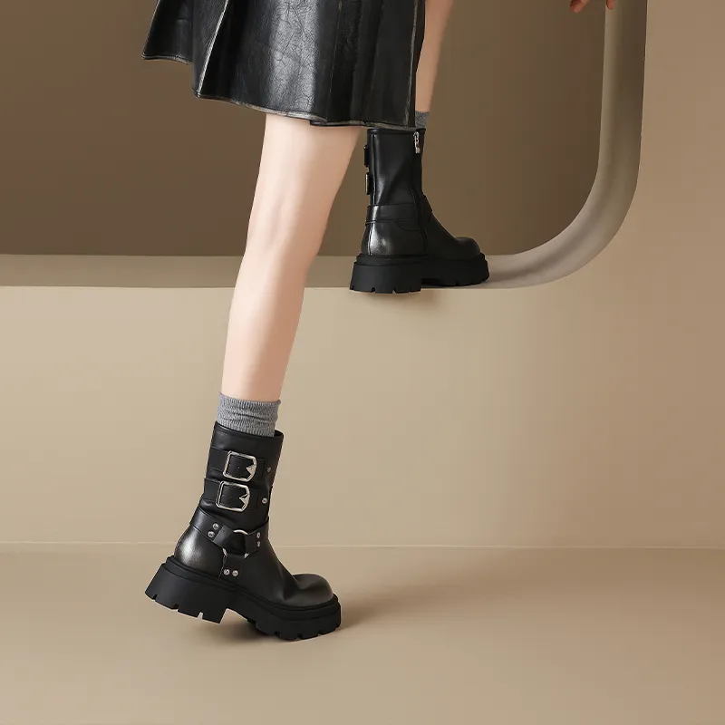 AGSDON Ankle Boots 5.5cm Women's-10