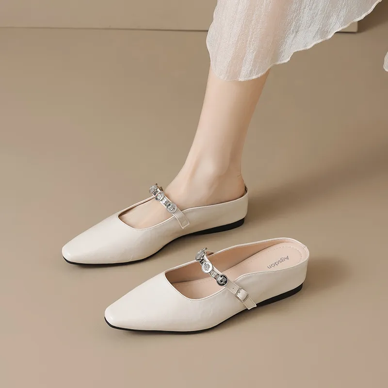 AGSDON Abrasion Resistant Wrap toe Slippers Women's-3