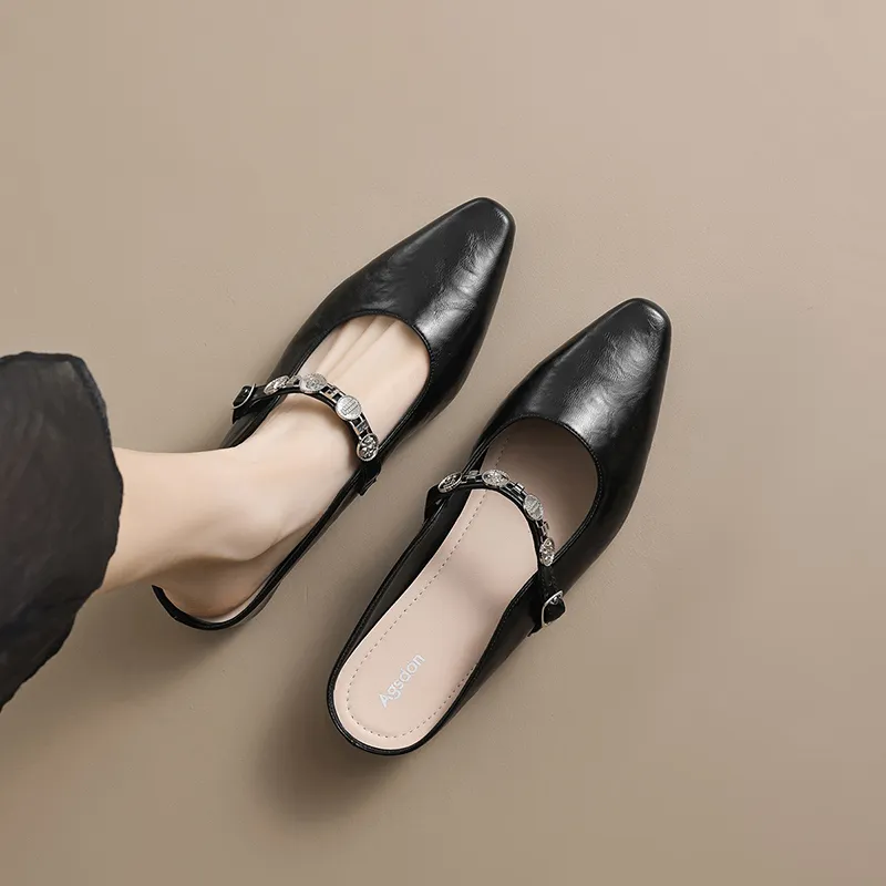 AGSDON Abrasion Resistant Wrap toe Slippers Women's-12