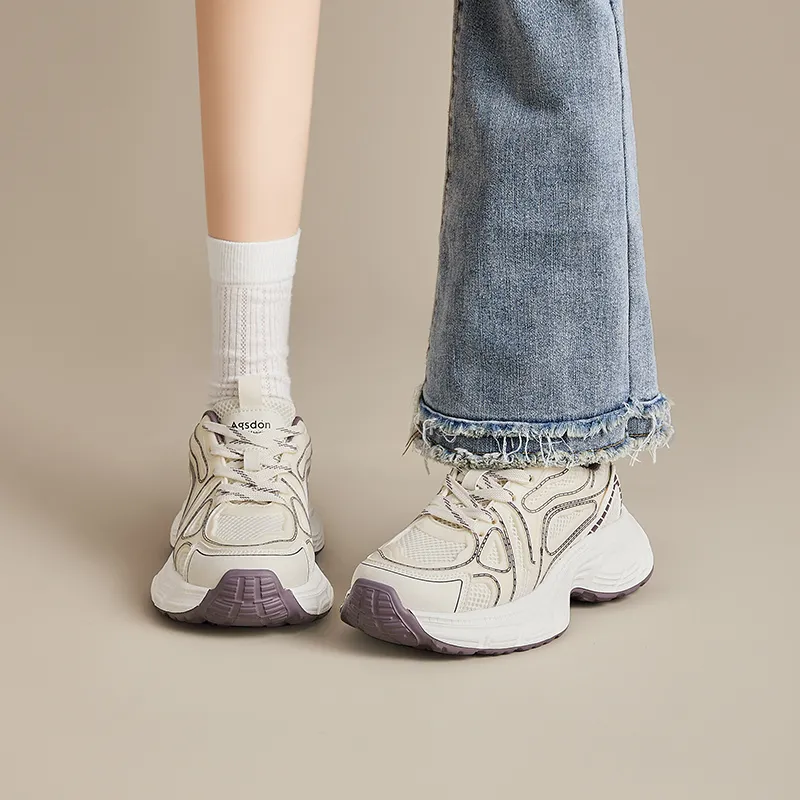 AGSDON Low Top Chunky Sneakers Women's-5