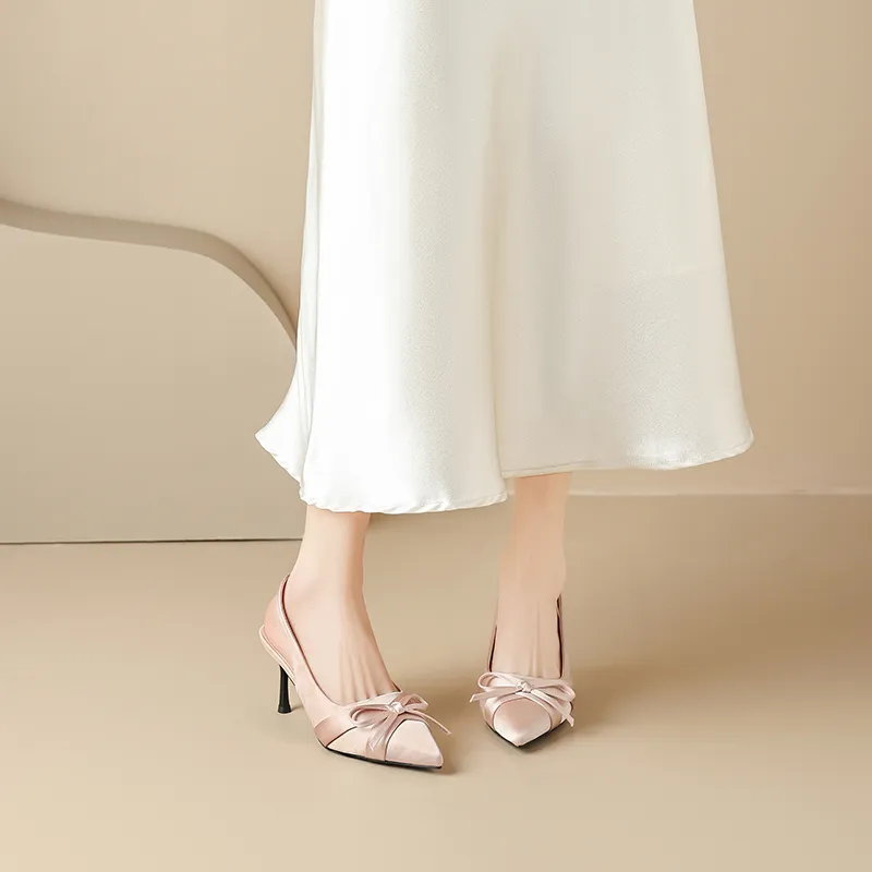 AGSDON Slim Heel High Heels 8cm Women's-10