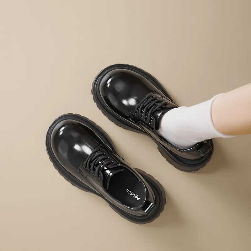 AGSDON Casual Single Shoes Women's Black-6