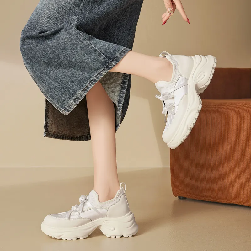 AGSDON Low Top Chunky Sneakers 6cm Women's-8