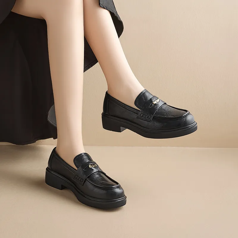AGSDON Loafers Women's Black-5