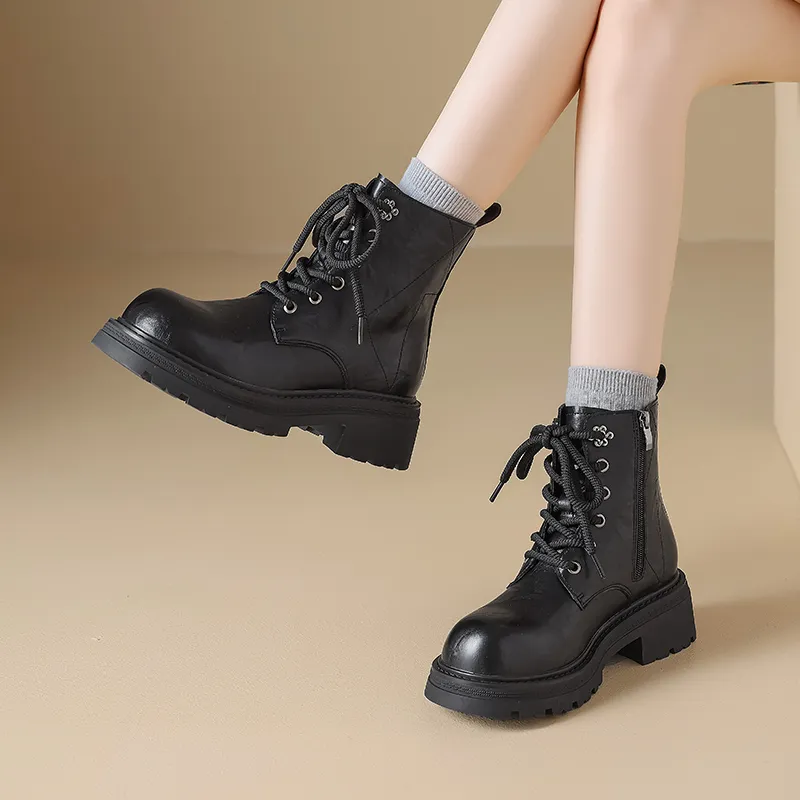 AGSDON Short Martin Boot 5cm Women's-3