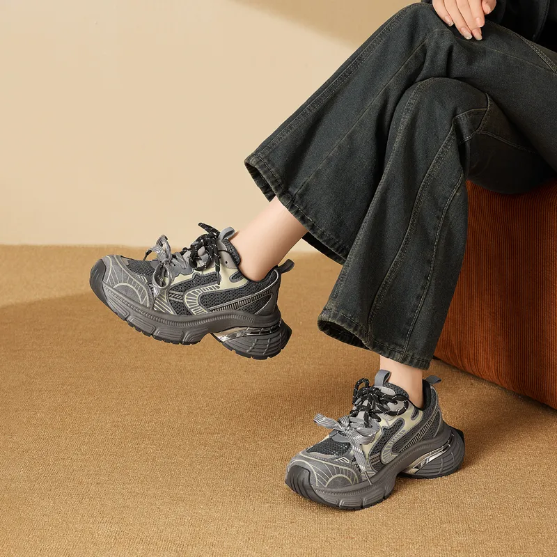AGSDON Low Top Chunky Sneakers Women's-2