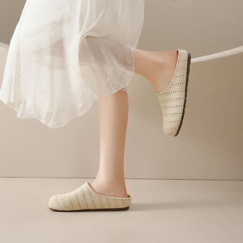 AGSDON Quiet Slip Resistant Closed Toe Slippers Women's-2