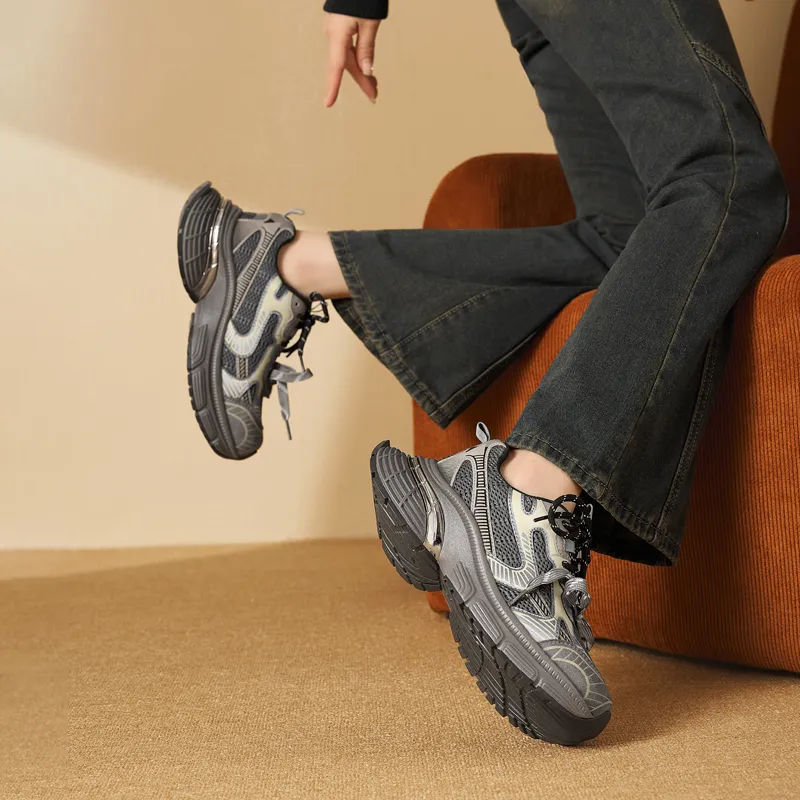 AGSDON Low Top Chunky Sneakers Women's-5