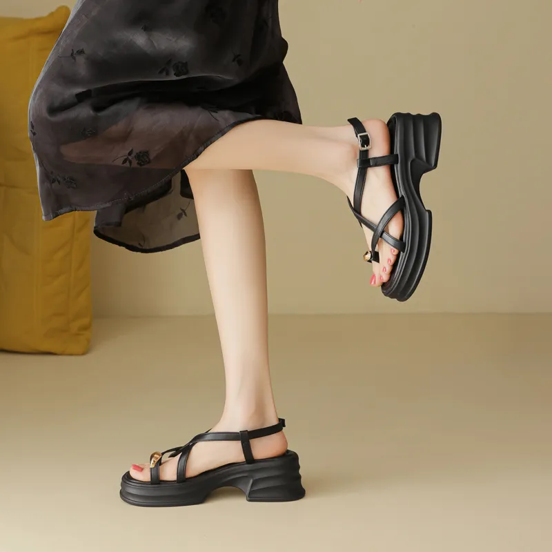 AGSDON Roman Sandals 6cm Women's-9