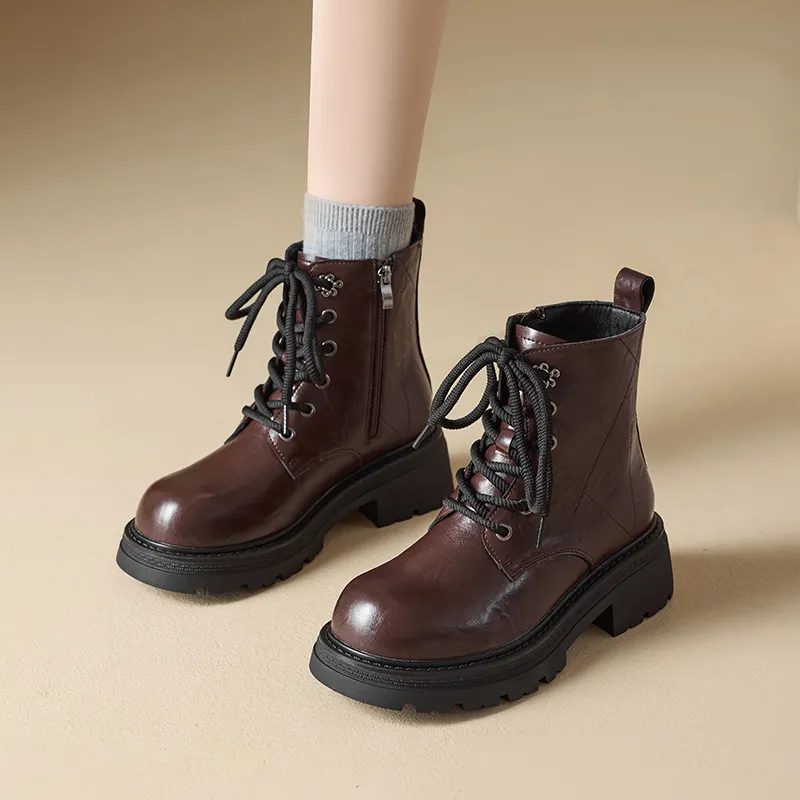 AGSDON Short Martin Boot 5cm Women's-11