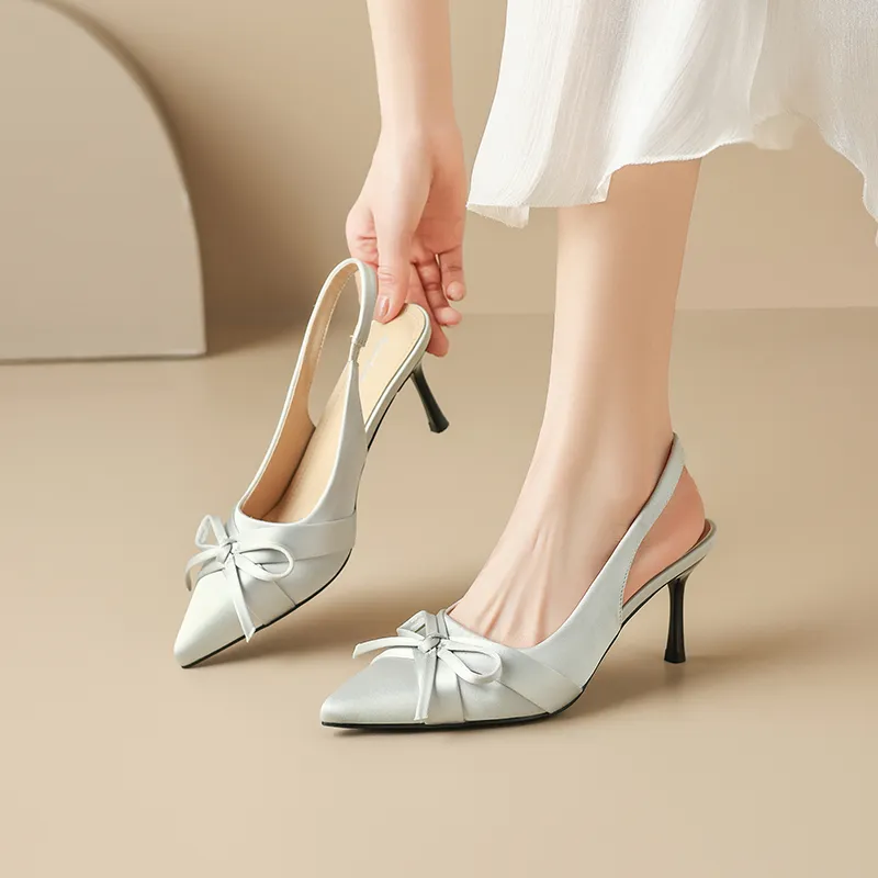 AGSDON Slim Heel High Heels 8cm Women's-19