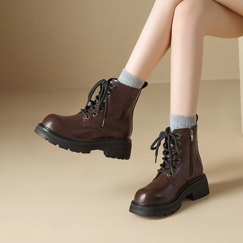 AGSDON Short Martin Boot 5cm Women's-10