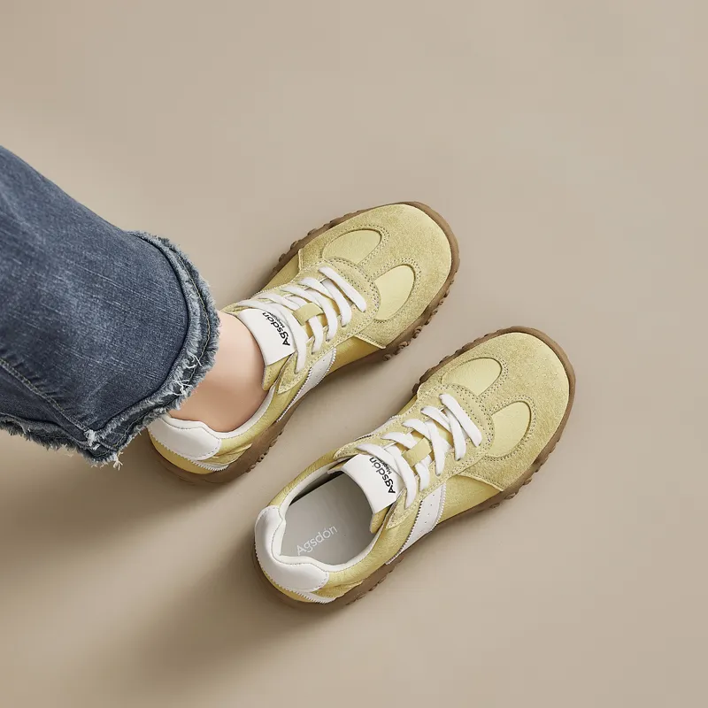 AGSDON Slip Resistant Low Top Casual Shoes Women's-10