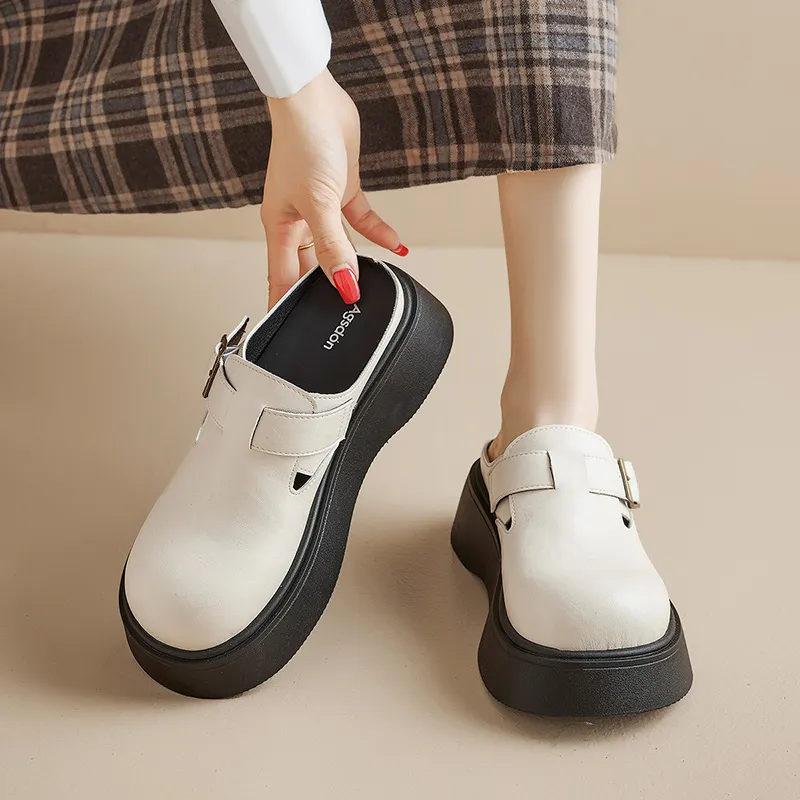 AGSDON Abrasion-Resistant Wrap-toe Slippers Women's-10