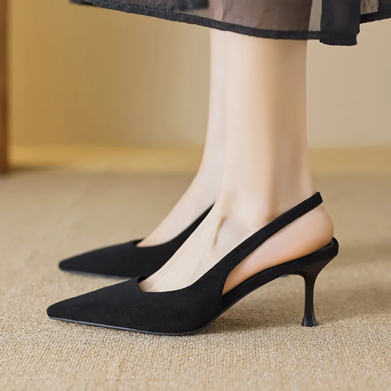 AGSDON Slim Heel High Heels 7.5cm Women's-17