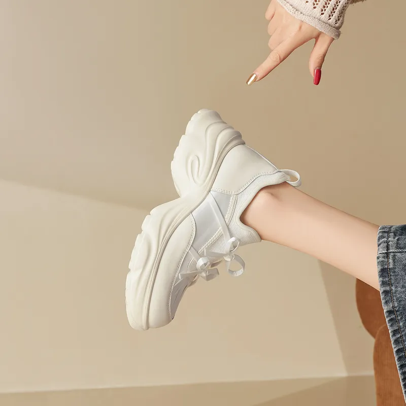 AGSDON Low Top Chunky Sneakers 6cm Women's-9