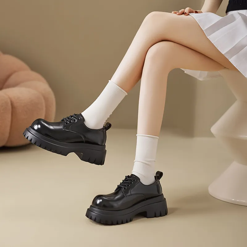 AGSDON Casual Single Shoes Women's Black-3