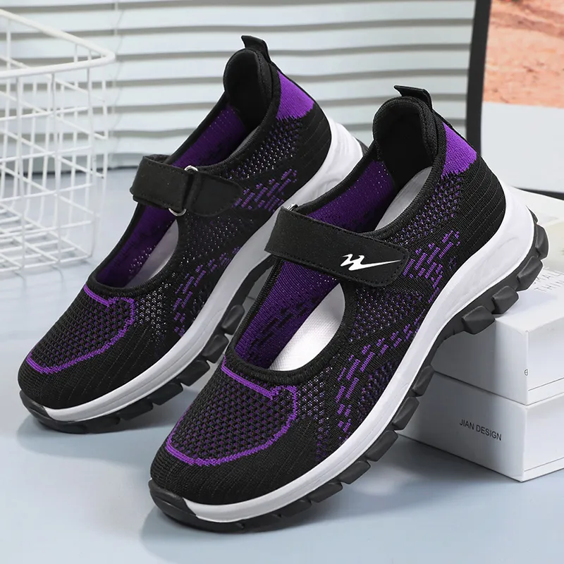 DOUBLE STAR 88 Flyknit Slip Resistant, Abrasion Resistant, Breathable Low Top Casual Shoes Women's-12