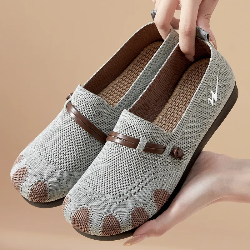 DOUBLE STAR 88 Flyknit Breathable Abrasion Resistant Slip Resistant Low Top Casual Shoes Women's-5