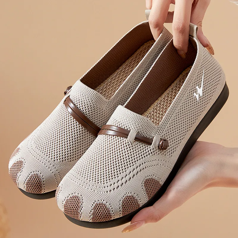 DOUBLE STAR 88 Flyknit Breathable Abrasion Resistant Slip Resistant Low Top Casual Shoes Women's-12