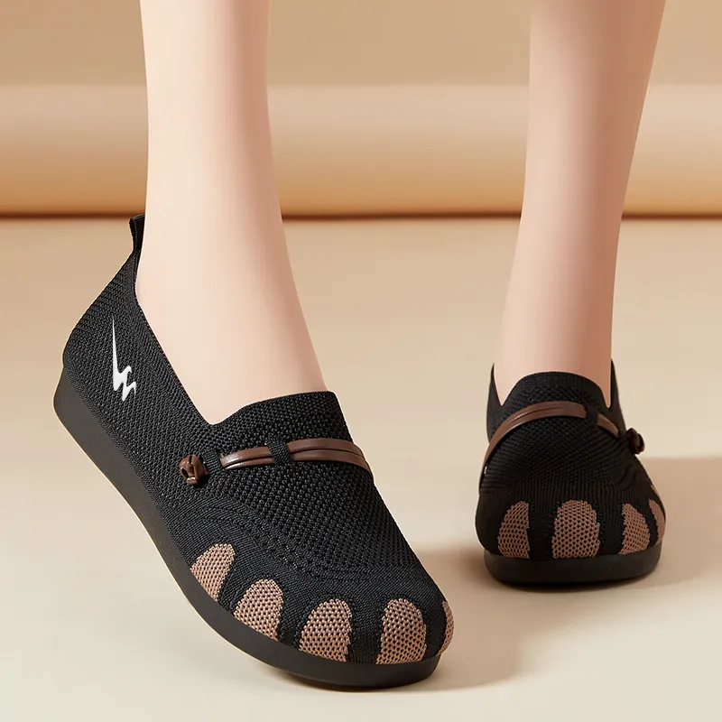 DOUBLE STAR 88 Flyknit Breathable Abrasion Resistant Slip Resistant Low Top Casual Shoes Women's-20