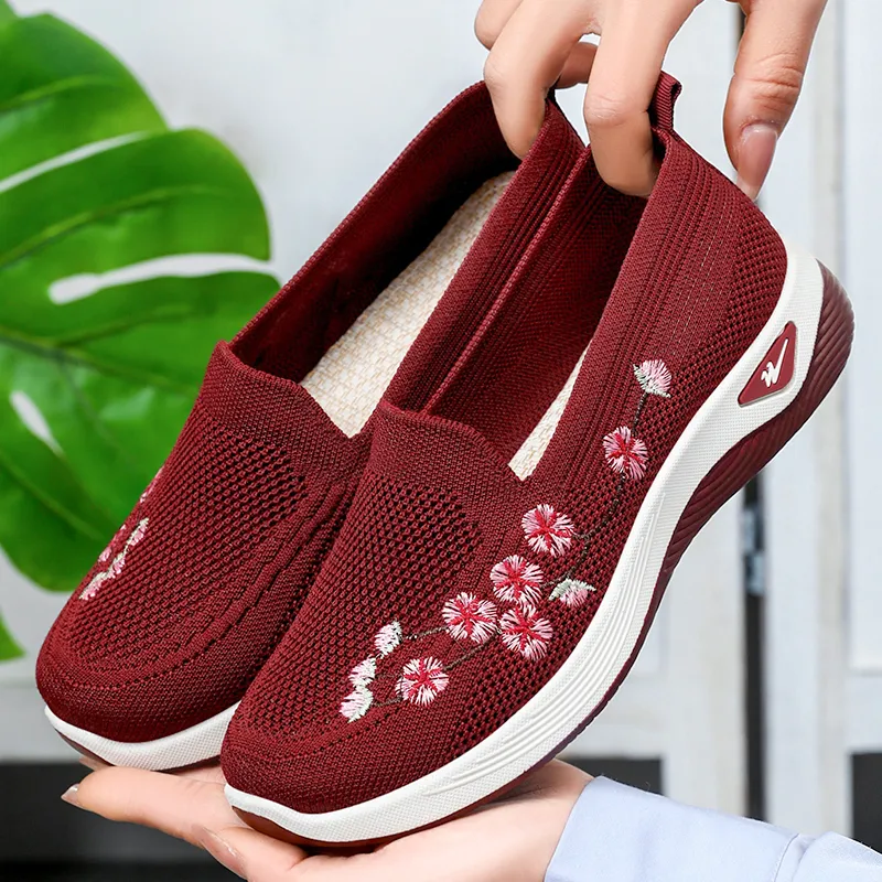 DOUBLE STAR 88 Flyknit Anti Slip Wear Resistant Low Top Casual Shoes Women's-20