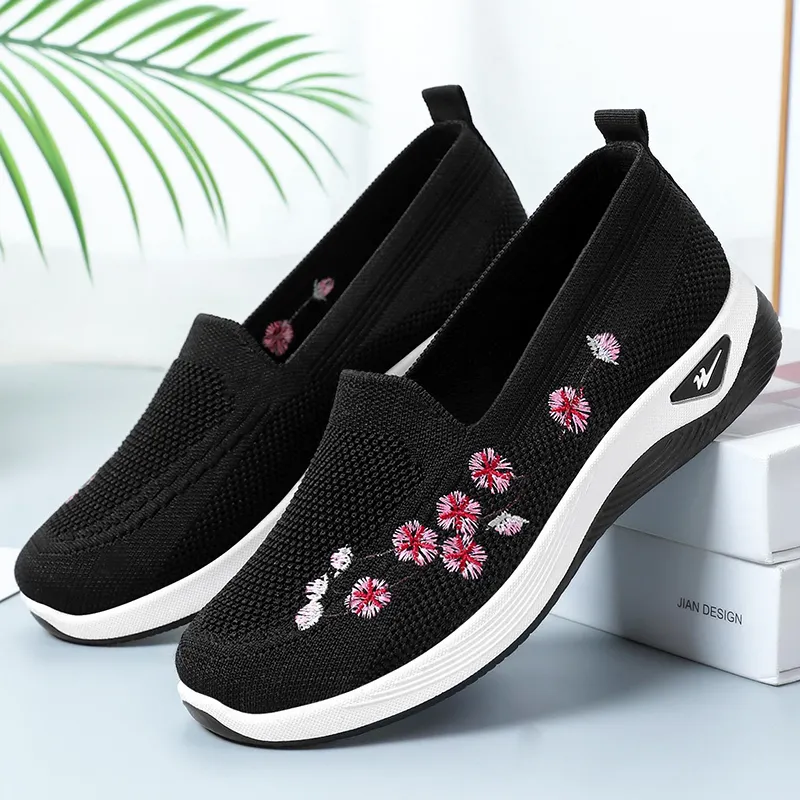 DOUBLE STAR 88 Flyknit Anti Slip Wear Resistant Low Top Casual Shoes Women's-12
