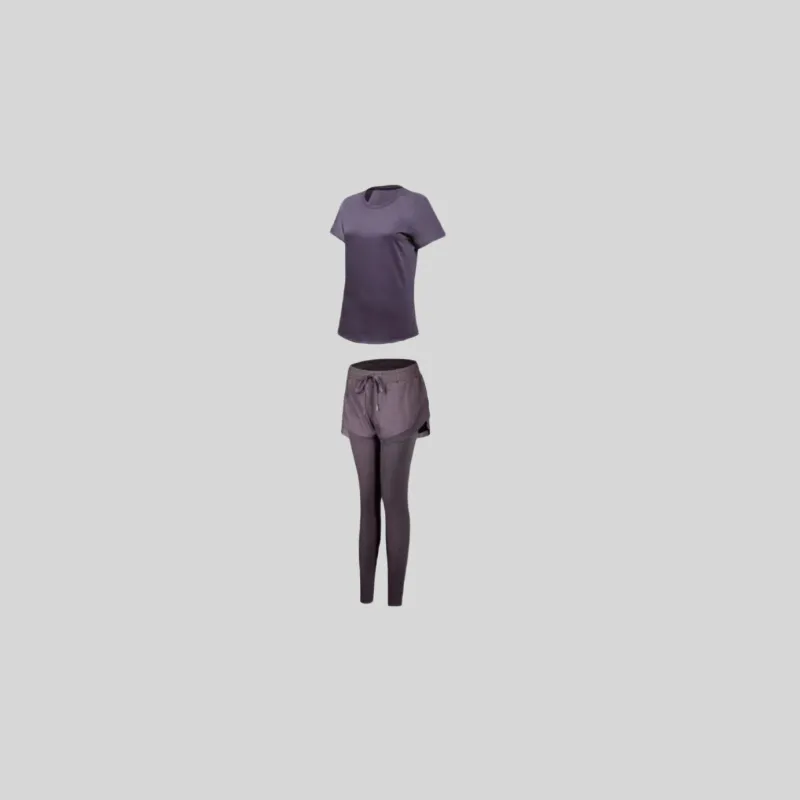 ACRUNU Yoga Sets Polyester Pilates Yoga Sports Running Women's Black Purple Green-5