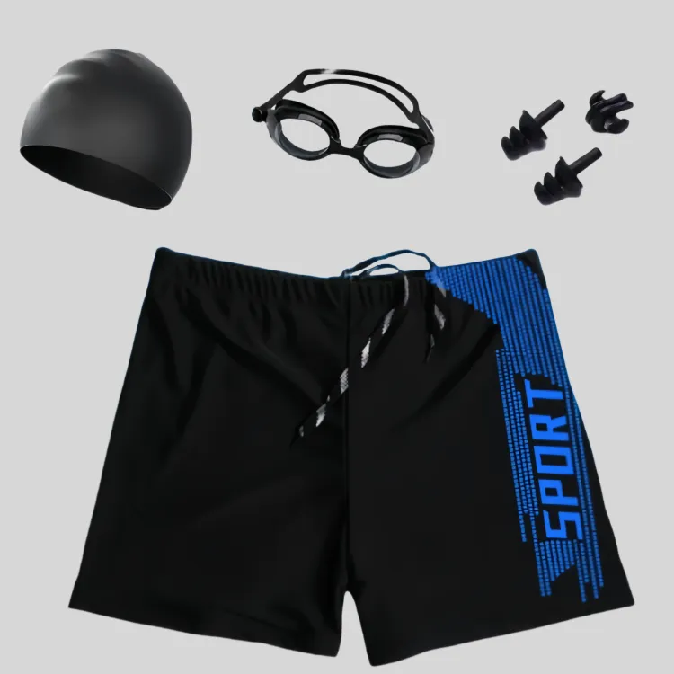 ACRUNU Swimming Sets Polyester Men's-9