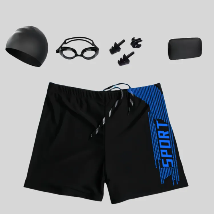 ACRUNU Swimming Sets Polyester Men's-11