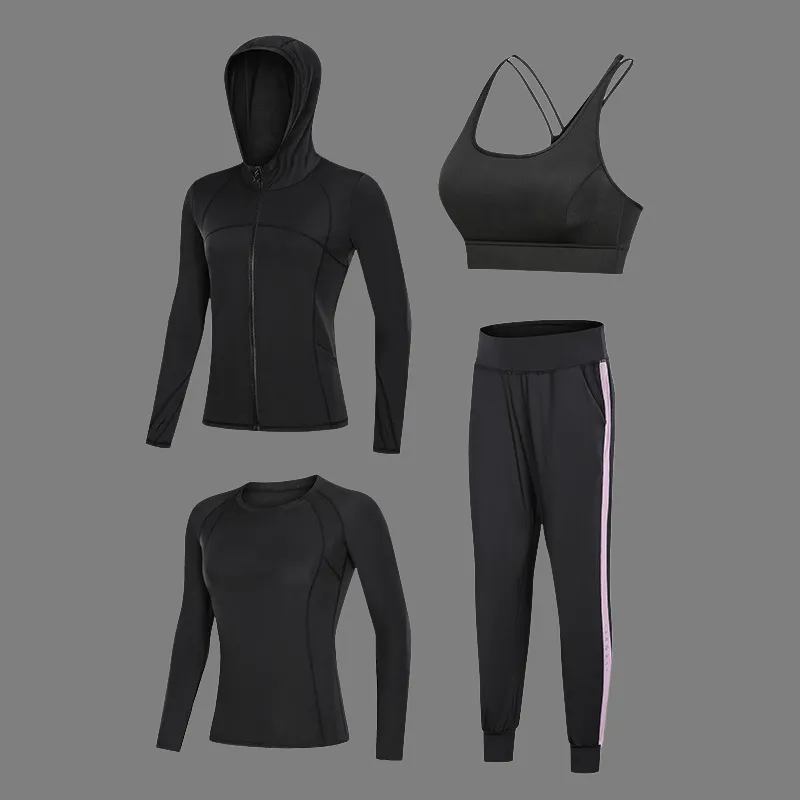 ACRUNU Yoga Top Running Loose Fit Sports Top Long-Sleeved Breathable Underwear Pilates Training Quick Dry Fitness Set-5
