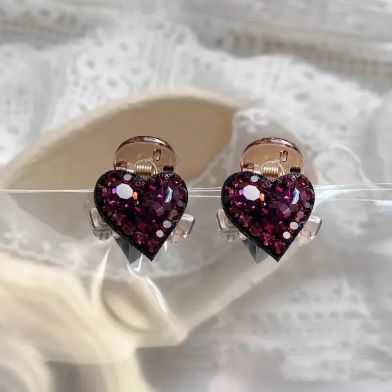 ZWU Acrylic Crystal Hair Clips Women's-18