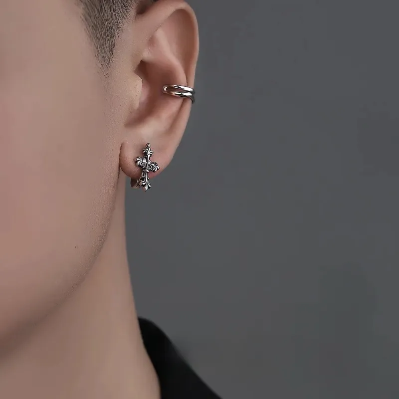 ZWU 925 Sterling Silver Earrings Unisex-1