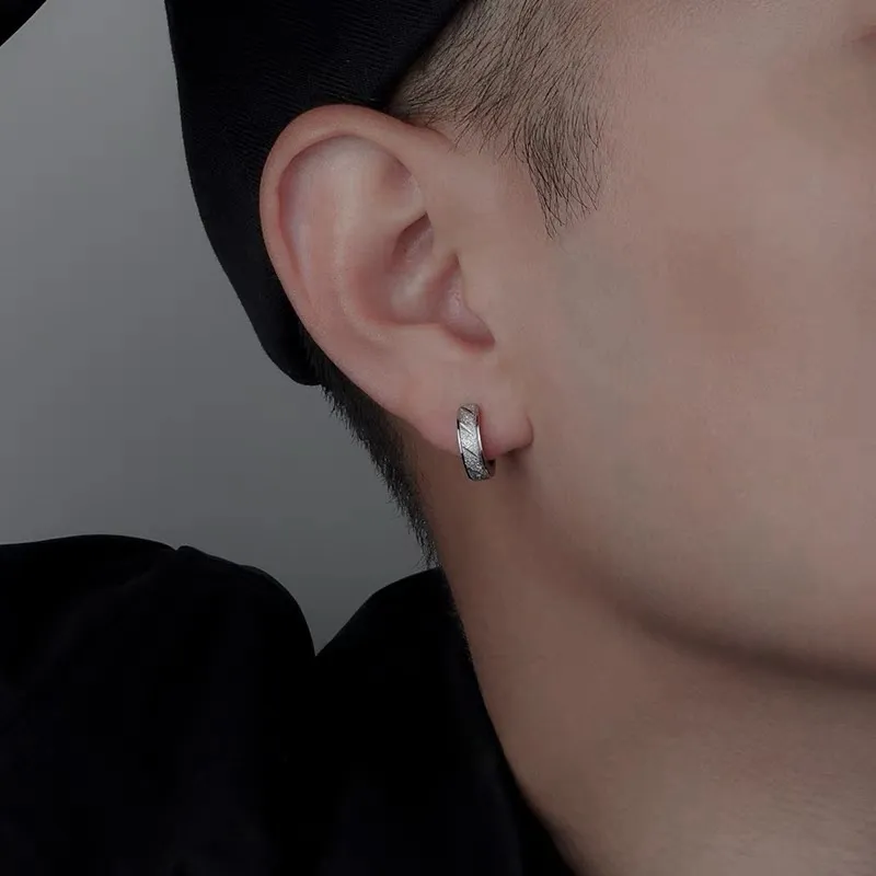 ZWU Titanium Steel Earrings Unisex-5