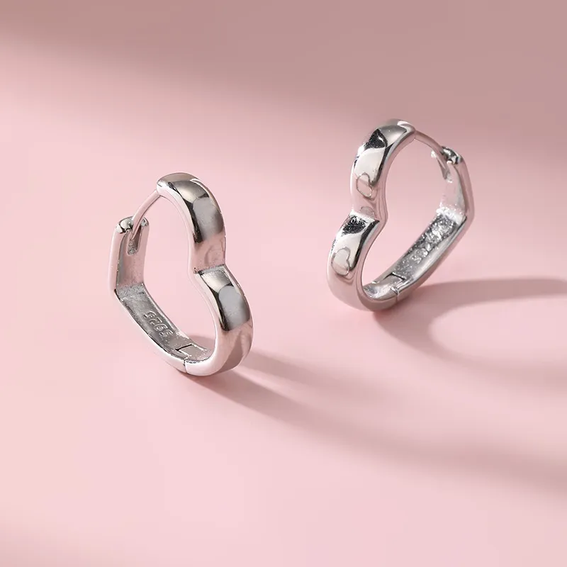 ZWU 925 Sterling Silver Earrings Unisex-1