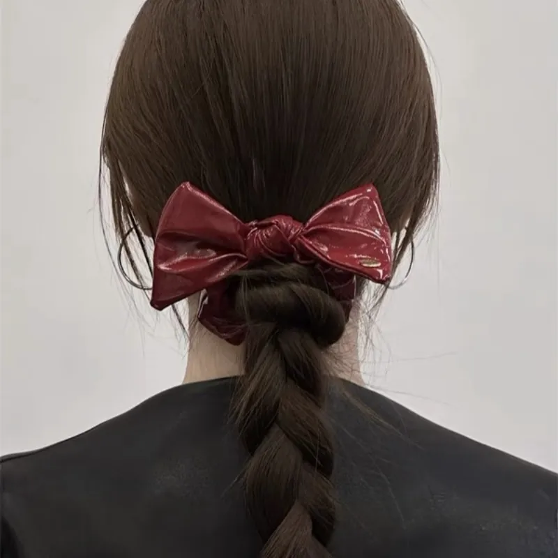 ZWU Pu Leather Hair Accessories Women's-2