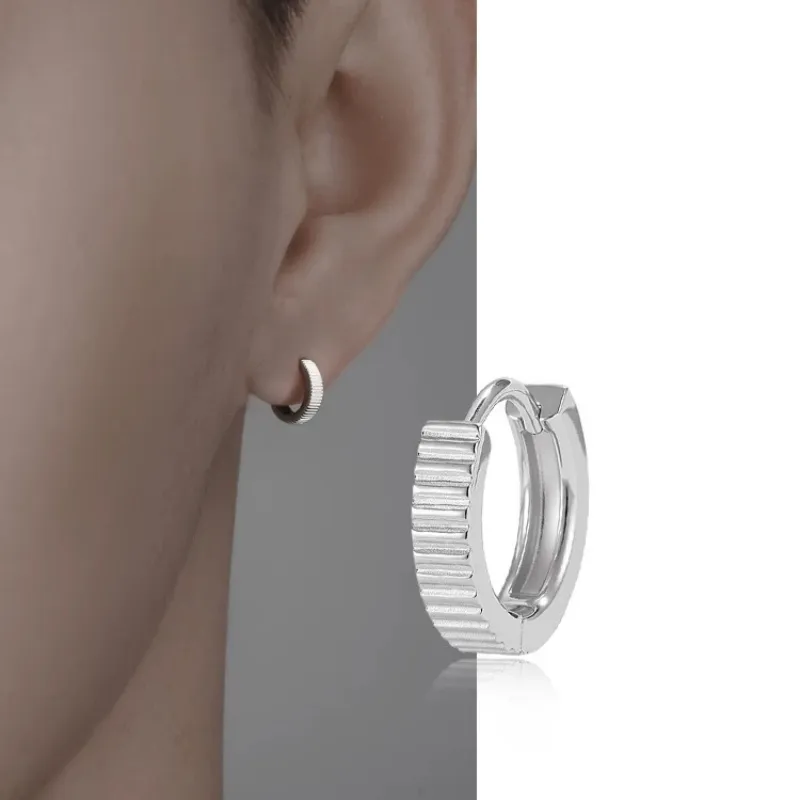 ZWU 925 Sterling Silver Earrings Unisex-1