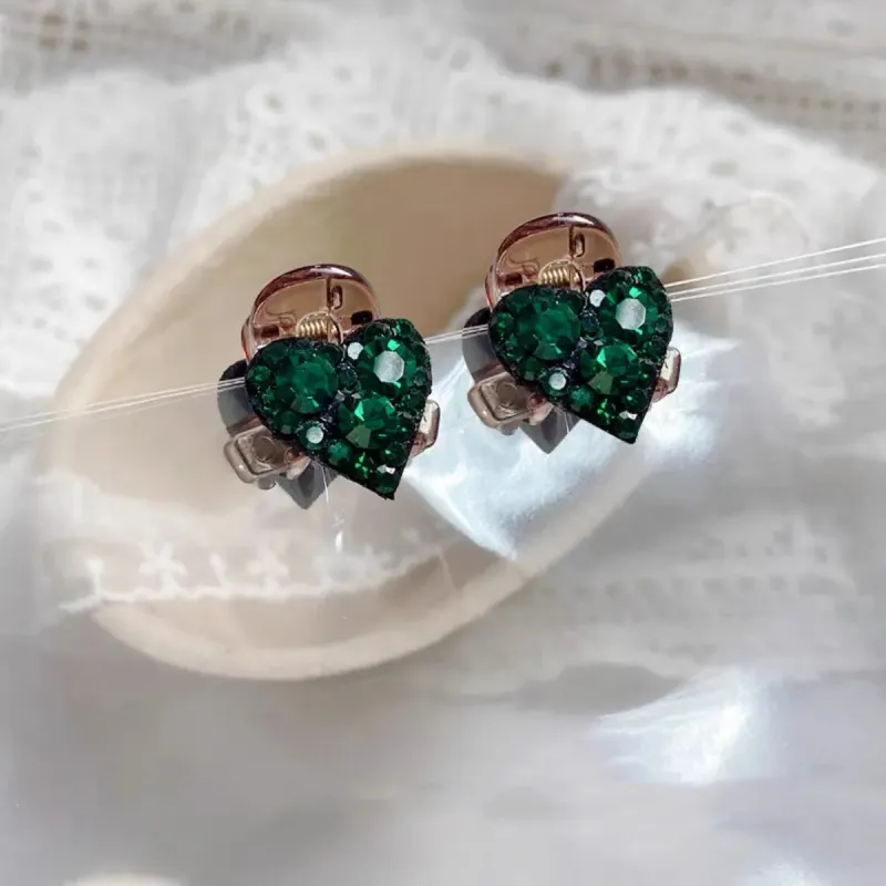 ZWU Acrylic Crystal Hair Clips Women's-28