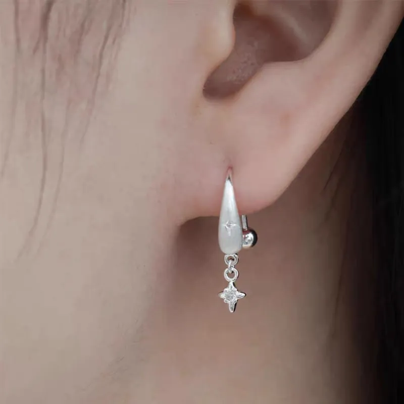 ZWU 925 Sterling Silver Earrings Kids'-2