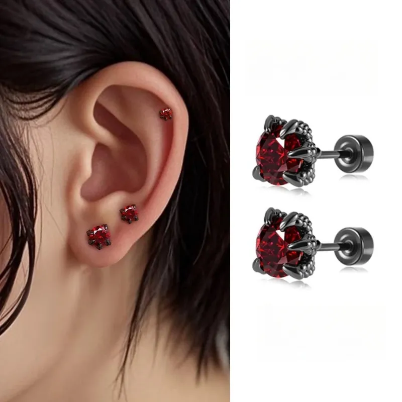ZWU High Quality Titanium Steel Accessory Fashion Stud Earrings Women's-7