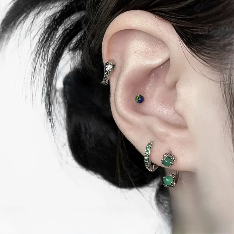 ZWU Titanium Steel Earrings Unisex-9