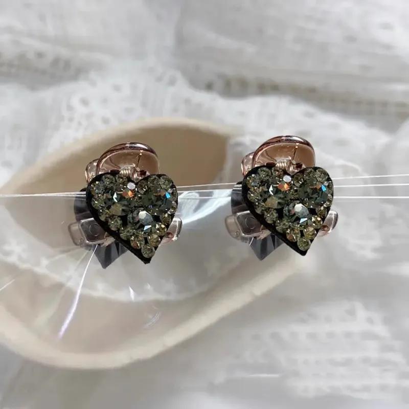 ZWU Acrylic Crystal Hair Clips Women's-24