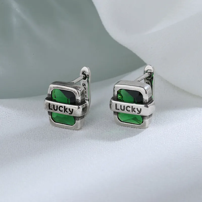 ZWU 925 Sterling Silver Stud Earrings Unisex-4