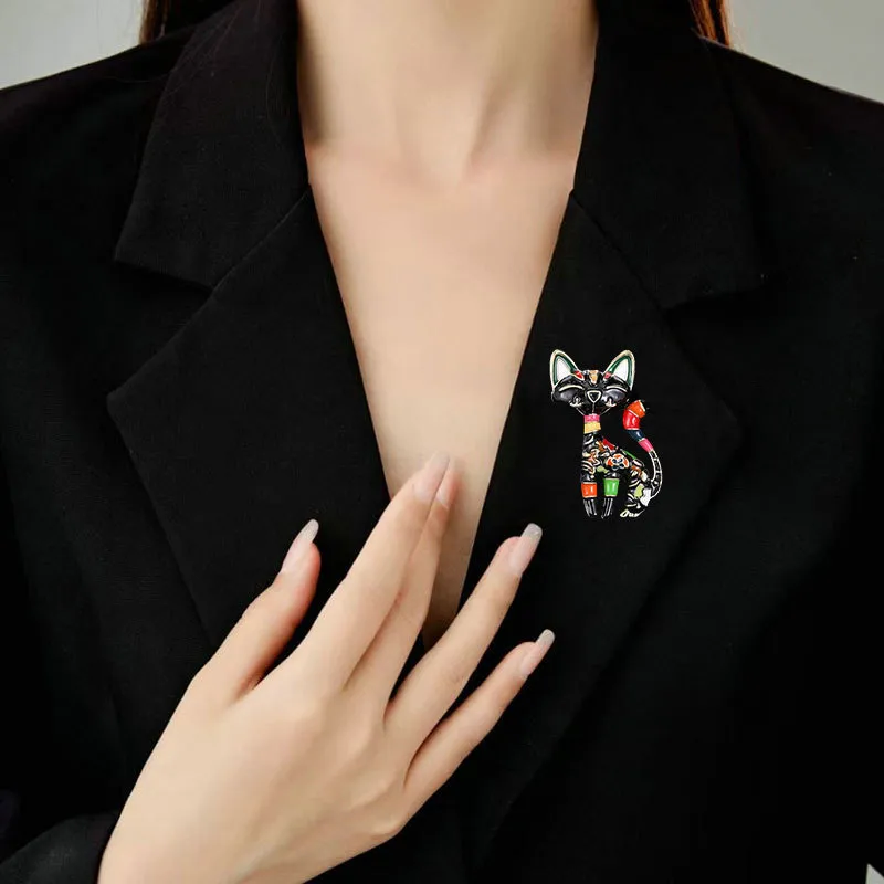 ZWU Eco Friendly Copper Brooches Women's-5