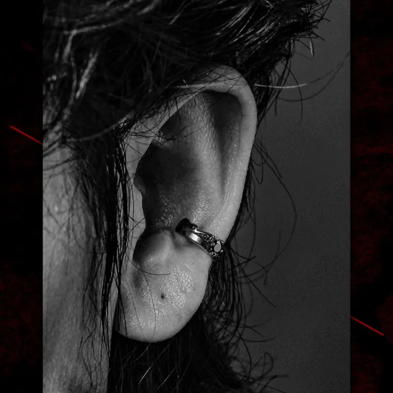 ZWU Titanium Steel Clip On Earrings Unisex-5