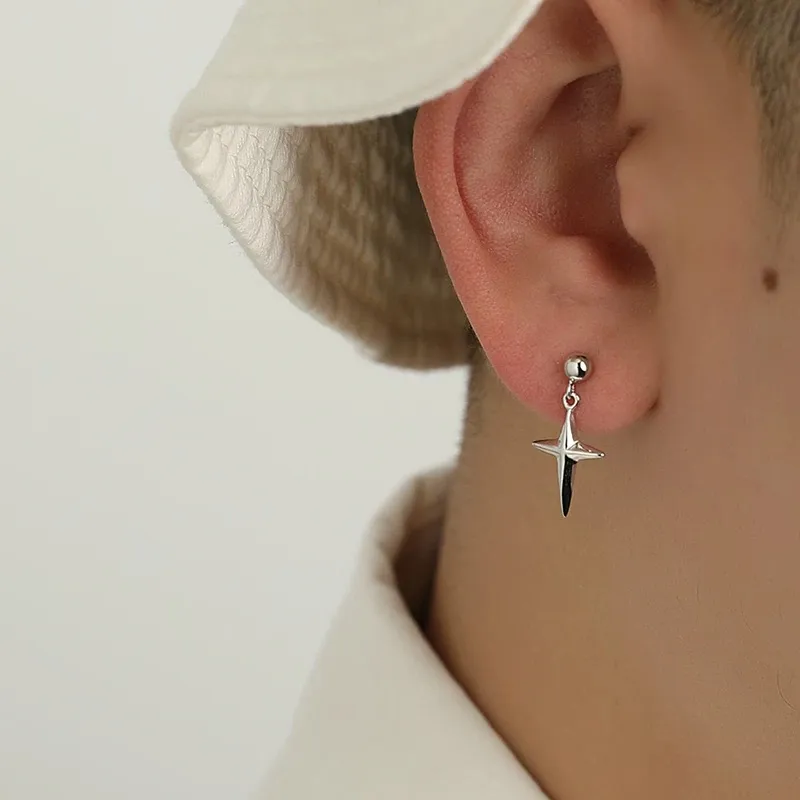ZWU 925 Sterling Silver Earrings Unisex-1