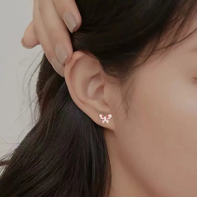 ZWU 999 Fine Silver Stud Earrings Women's-4