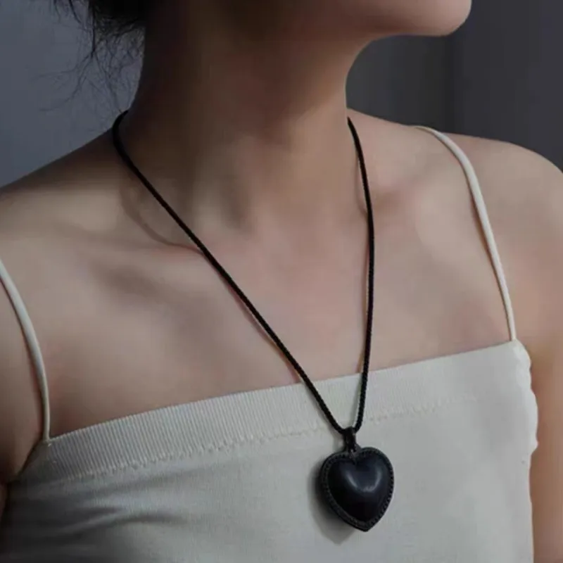 ZWU Hemp Rope Necklaces Women's-11