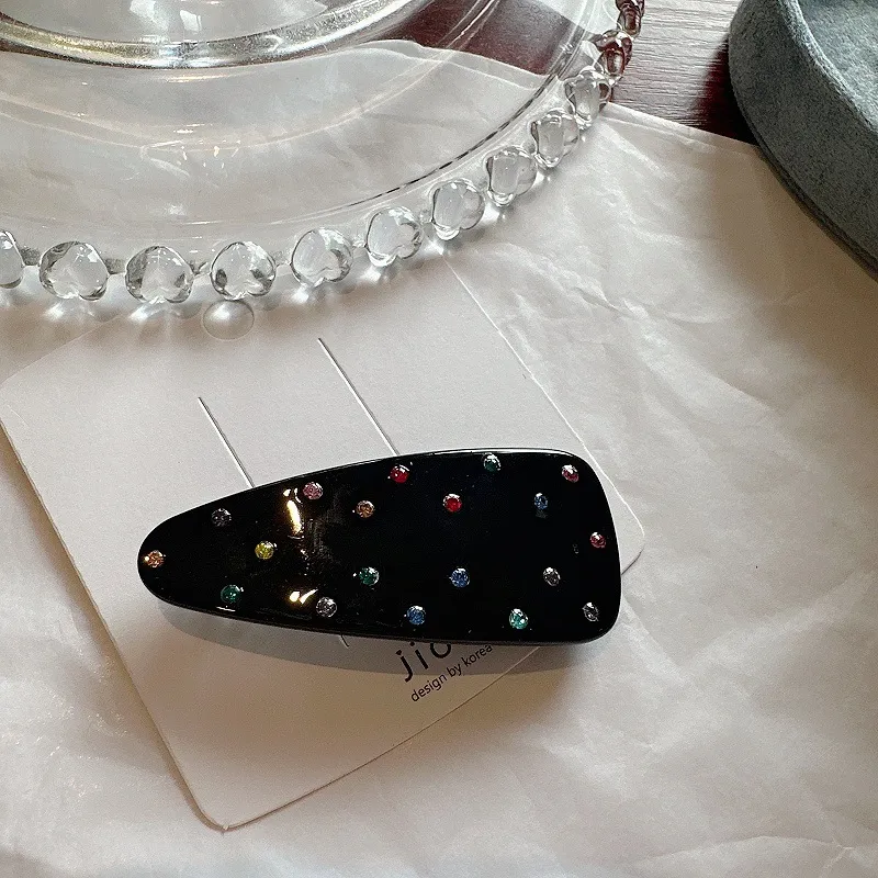 ZWU Acetate Rhinestone Hair Clips Women's-1